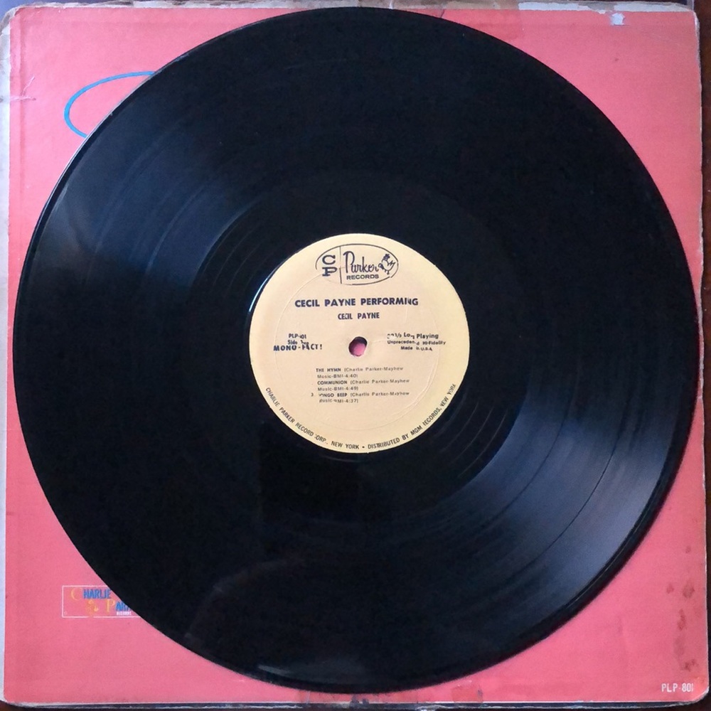 Cecil Payne Performing Music of Charlie Parker Vinyl Lp '61